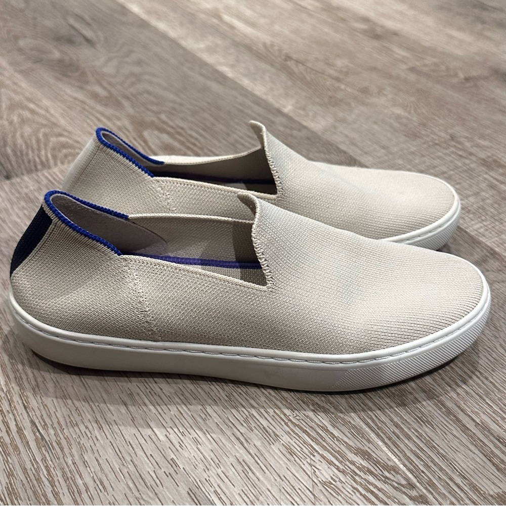 Rothy’s original slip on cream shoes size 7.5